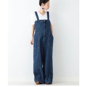 Ray Beams Blue Denim Jumpsuit Overalls Salopette Size 1‎ See Measurements Japan